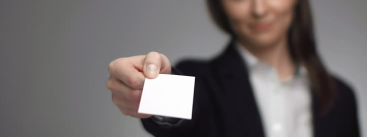 Guidelines to follow when handing out business cards